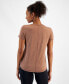 ფოტო #2 პროდუქტის Women's V-Neck Performance T-Shirt, Created for Macy's