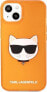 Фото #3 товара Karl Lagerfeld Etui Karl Lagerfeld KLHCP13SCHTRO Apple iPhone 13 mini pomarańczowy/orange hardcase Glitter Choupette Fluo