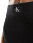 Calvin Klein Jeans ribbed sweater pants in black 2XL - фото #4