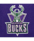 Men's White, Purple Milwaukee Bucks Retro Sport Colorblock Script Snapback Hat