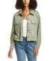 Фото #1 товара Brook + Lynn Cropped Shacket Women's Green L