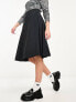 Фото #5 товара ASOS DESIGN knee length pleated midi skirt in black