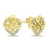 Фото #1 товара Gold-plated earrings with zircons EA1049Y