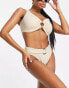 Фото #8 товара Ivory Rose Fuller Bust one shoulder top with removable pads in gold shimmer