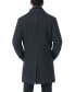 Фото #3 товара Men Leon Herringbone Wool Blend Coat with Bib - Tall