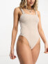 4th & Reckless leyton textured swimsuit in stone