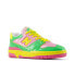 New Balance Unisex 550 Pink/Green/Yellow Size M4.5 / W6 D