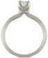 ფოტო #3 პროდუქტის Certified Diamond Oval-Cut Solitaire Engagement Ring (3/4 ct. t.w.) in 14k White Gold Featuring Diamonds ith the De Beers Code of Origin, Created for Macy's