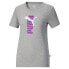 Фото #1 товара Puma Vertical Power Logo Crew Neck Short Sleeve T-Shirt Womens Size S Casual To