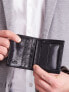 Фото #10 товара Мужское портмоне кожаное черное вертикальное без застежки Factory Price Portfel-CE-PR-CPR-028-PA.78-czarny