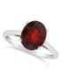 ფოტო #1 პროდუქტის Garnet (3-1/10 ct. t.w.) Ring in 14K White Gold