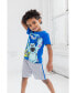 ფოტო #7 პროდუქტის Toddler Boys Winnie the Pooh Lion King Monsters Inc. Toy Story Incredibles Lilo & Stitch T-Shirt & Mesh Shorts to