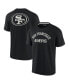 Men's and Women's Black San Francisco 49ers Super Soft Short Sleeve T-shirt