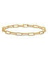 18k Yellow Gold Polished Solid Paperclip Link Bracelet Желтый, 8 - фото #2