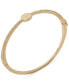 Фото #1 товара Gold-Tone Pavé Logo Thin Bangle Bracelet