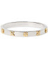 ფოტო #1 პროდუქტის Cubic Zirconia & Color Inlay Flower Bangle Bracelet