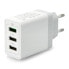 Wall charger 76-003 Blow - 3 x USB type A / 2,4A - 5V - white