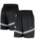 Фото #2 товара Men's Black Brooklyn Nets On-Court Practice Warmup Performance Shorts