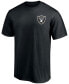 Фото #3 товара Men's Black Las Vegas Raiders #1 Dad T-shirt