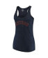 ფოტო #4 პროდუქტის Women's Navy Houston Astros Plus Size Swing for the Fences Racerback Tank Top