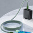 Фото #9 товара Kabel przewód USB-C 60W 20V 3A 1.2m zielony oliwkowy