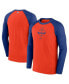 Фото #2 товара Men's Orange, Royal New York Mets Game Authentic Collection Performance Raglan Long Sleeve T-shirt