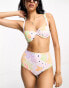 Фото #3 товара ASOS DESIGN mix and match high waist bikini bottom in pastel ditsy floral