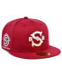 ფოტო #4 პროდუქტის Men's Maroon Scholastic Athletic Association Black Fives Fitted Hat