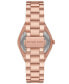 Women's Lennox Quartz Three-Hand Rose Gold-Tone Stainless Steel Watch 37mm