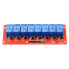 Relay module 8-channel optoisolation - 10A/250VAC contacts - 5V coil - red