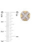 ფოტო #3 პროდუქტის Men's Diamond X Cluster Stud Earrings (1/4 ct. t.w.) in 10k Gold
