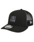 ფოტო #1 პროდუქტის Men's Black Penn State Nittany Lions Labeled 9Fifty Snapback Hat