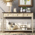 Фото #2 товара Console Table Sofa Table With Drawers For Entryway With Projecting Drawers And Long Shelf