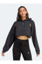 Фото #1 товара Спортивная толстовка Adidas Hııt Aeroready Crop Training Kapüşonlu Sweatshirt