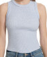 Petite Ribbed Banded Crewneck Tank Top