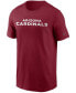 Фото #2 товара Men's Cardinal Arizona Cardinals Team Wordmark T-shirt