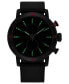 Фото #4 товара Наручные часы Lacoste men's Apext Black Leather Strap Watch 44mm.