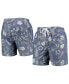 ფოტო #1 პროდუქტის Men's Navy Navy Midshipmen Vintage-Inspired Floral Swim Trunks