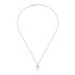 Men´s steel necklace with a cross Motown SALS44