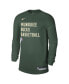 Men's and Women's Hunter Green Milwaukee Bucks 2023/24 Legend On-Court Practice Long Sleeve T-shirt