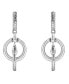 ფოტო #1 პროდუქტის Vienna Double Drop Huggie Hoop Earrings