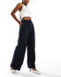 Фото #3 товара ASOS DESIGN relaxed tailored trouser in navy stripe