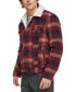 ფოტო #3 პროდუქტის Men's Plaid Fleece-Lined Trucker Jacket