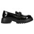 VANELi Zaya Crystal Strap Lug Sole Loafers Womens Black ZAYA312320