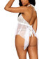 Lace and Mesh Babydoll and G-string Set