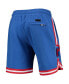 Фото #4 товара Men's Blue Detroit Pistons Chenille Shorts