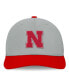 Фото #3 товара Men's Gray/Red Nebraska Huskers Mick Flex Hat