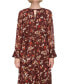 ფოტო #5 პროდუქტის Women's Printed Round-Neck Midi Dress