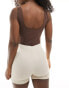 Vero Moda seamless scoop neck thong body in coffee bean brown