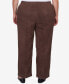 Plus Size Autumn Weekend Micro Suede Flat Front Short Length Pants